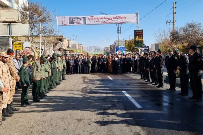 تشییع پیکر پاک ۶ شهید گمنام در شهرستان شیروان خراسان شمالی